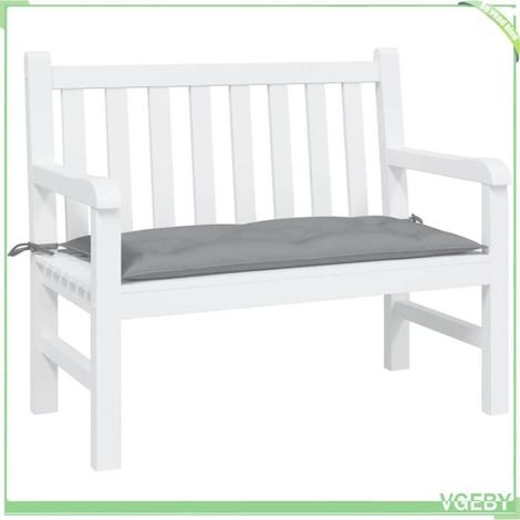 361565 Coussin de banc de jardin gris 100x50x7 cm tissu oxford (1/5)