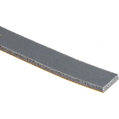 Ruban mousse silicone Simple face RS PRO, Gris, 12mm x 5m x 2.4mm ( Prix pour 1 ) (1/3)