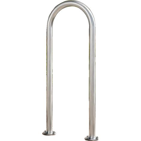 Barra de apoyo para piscina, capacidad de carga de 100 kg, construcción de aluminio resistente, gris claro. (1/2)