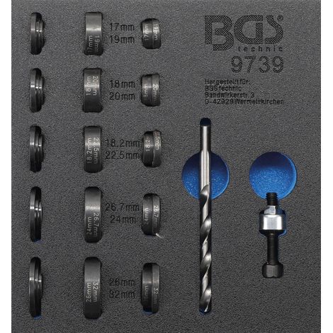 Bgs Kit de poinçonnage métallique acier haute qualité
