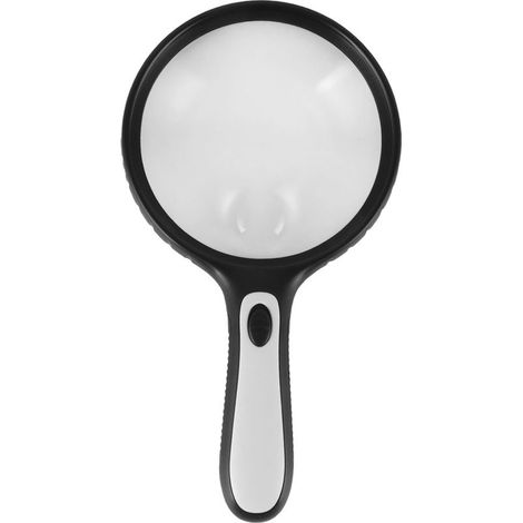 Loupe professionnelle avec grande zone de visualisation, éclairage uniforme, portable avec 4 lumières LED (1/5)