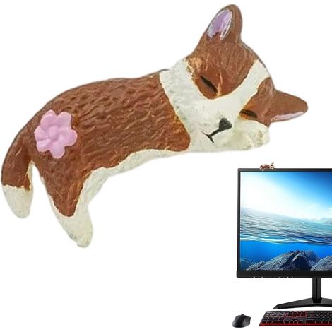 Ornements de tableau de bord pour voiture Figurine décorative canine en PVC Figurines Chien Pour Tableau De Bord Voiture Pour Auto Remorque Camping-Car Berline Tracteur Camion Quad (1/5)
