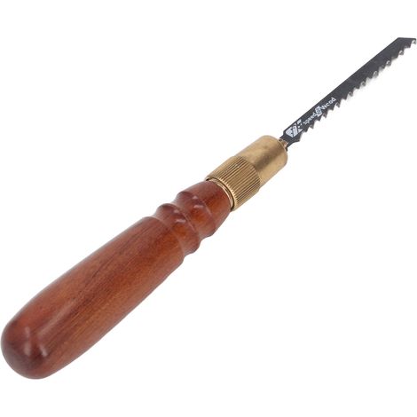 Manche de scie en bois avec 5 lames de rechange, poignée antidérapante amovible pour les projets de menuiserie et de jardinage (1/5)