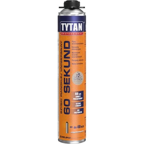 Pegamento para pistola de espuma Tytan, rápido, 60 segundos, 750 ml, profesional.