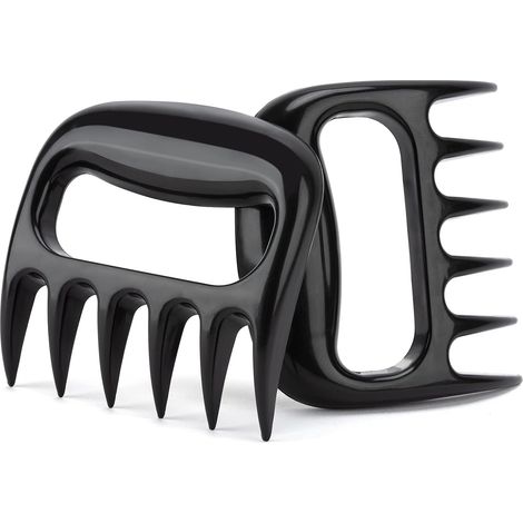 Fleischschneider für gekochte Speisen und Grillgut – Geschenkidee: Fleischpfote, 2er-Pack Fleischschneider in Bärenpfotenform, Fleischschneider in Bärenpfotenform, Hühnerfleischschneider, Grillzubehör