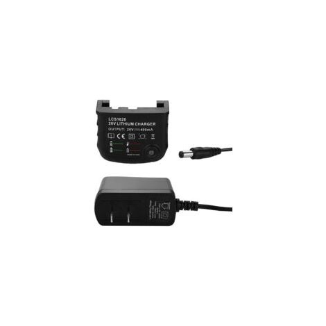 Chargeur universel BLACK+DECKER 14,4 V/18 V, compatible avec des modèles tels que le LCS1620 - Entrée CA 100 V-240 V