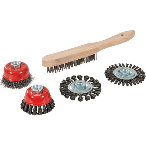 Drahtbürsten für Winkelschleifer Set 5-tlg.