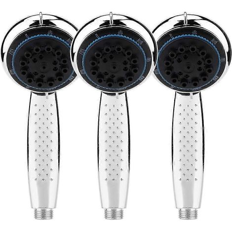 Lot de 3 pommeaux de douche portables et lavables avec jet puissant pour salle de bain spa (1/5)