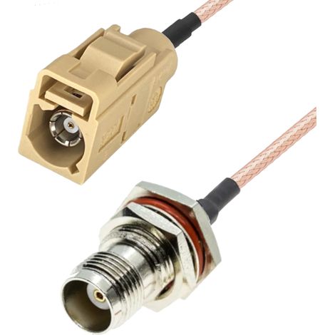 Conector tipo pigtail fakra I / conector TNC 50cm V1