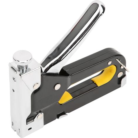 3-in-1 Handnagler, -tacker und -nagelgerät aus schwarzem legiertem Stahl – Zubehör für Eisenwaren