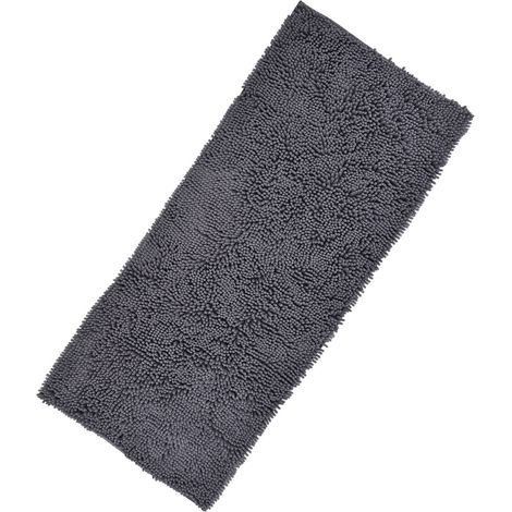 Tapis de bain absorbant avec envers antidérapant, l'eau s'évapore rapidement, 50 x 120 cm, tapis de bain pour buanderie et cuisine (1/5)