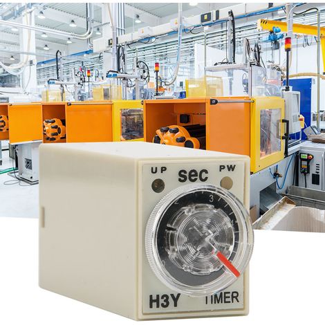Minuterie temporisée H3Y-2, relais temporisé 8P, 0 à 5 secondes, interrupteur temporisé à bouton rotatif, 5 A, pour diverses applications (24 V CC) (1/5)