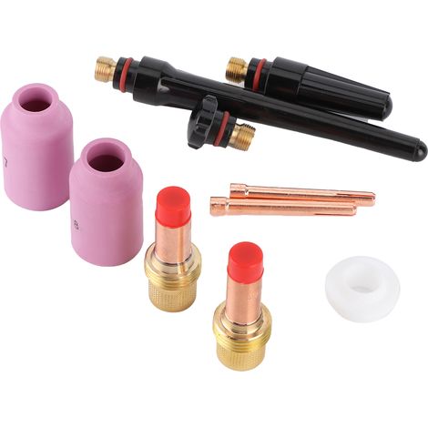 10 Pièces Buse de Soudure Contact Céramique Cuivre pour Torche 17/18/26 Outil de Réparation (1/5)