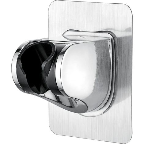 Shower Holder Without Drilling 3M Glue - Universal Shower Head Holder, Adjustable (45°), Wall Mounted Hand Shower Holder Load Up To 18 kg, for Bathroom Shower Head, Chrome (1/5)