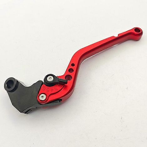Pour Yamaha YZF R15 Poignée de klaxon d'embrayage réglable en aluminium modifiée, fixation de biellette de direction (rouge 2) (1/5)