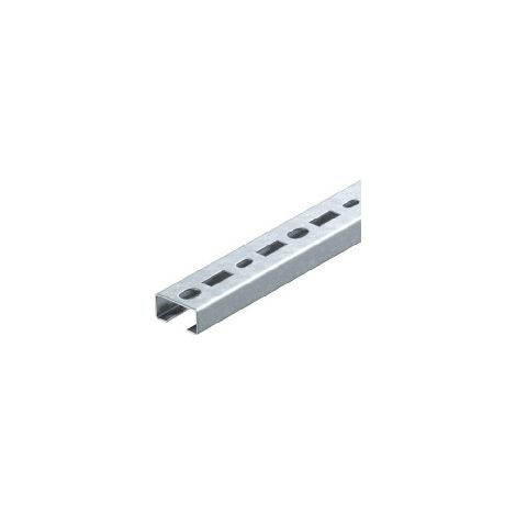 OBO Bettermann Profilschiene gelocht, Schlitzweite 17mm 1000x35x18 Stahl bandverzinkt, 10 Meter, 1104497 (1/2)