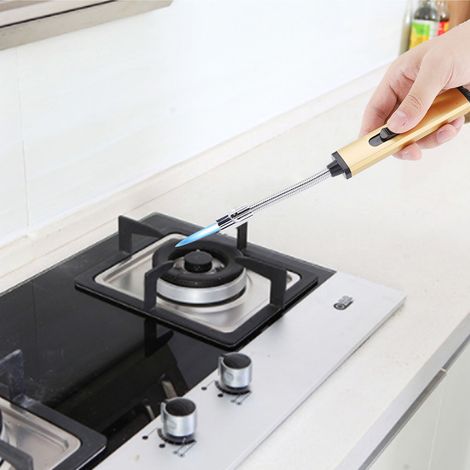 Allume-gaz rechargeable pour barbecue, tuyau flexible, allume-cuisine et réchaud de cuisine (1/5)