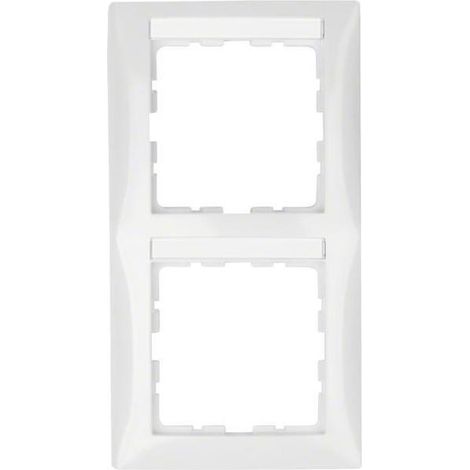 Berker Rahmen 2fach mit BF senkr. S.1 polarw.gl 10128919 (1/5)