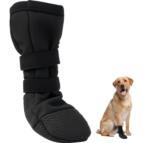 Petit Chien Dog Paws Chaussures de récupération 2.5 × 2.9IN Bottes de cicatrisation pour Chiens pour la Protection des Pattes du Chien pour Prévenir Les Blessures des Animaux Domestiques (S)