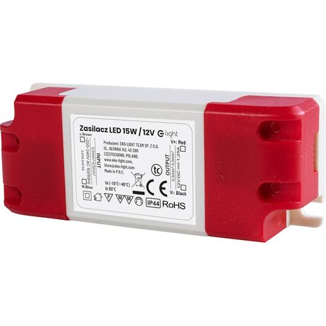 Alimentation LED modulaire à courant constant 15W 1,25A 12V IP44 Eko-Light (1/5)
