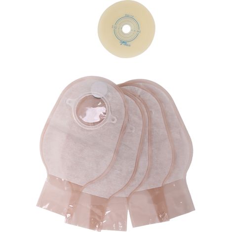5-teiliges Set Einweg-Kolostomiebeutel für die Stoma- und Ileostomiepflege (1/5)