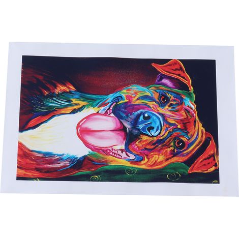 Motif de chien mignon, impression sur toile sans cadre pour le salon et la chambre. (1/5)