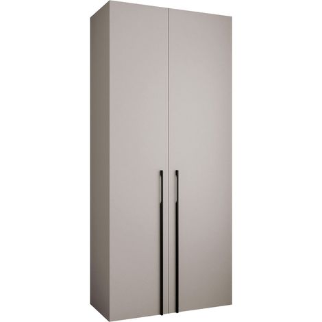 Armario Hartford 569, Cachemira, 246x110x52cm, Puertas de armario: Con bisagras, Número de estantes: 8