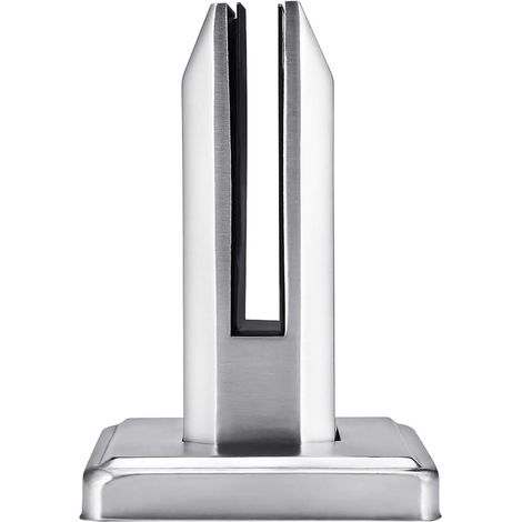 Pince de Clôture en Verre, Pince à Verre en Acier Inoxydable, Escaliers en Acier Inoxydable 304, Pour Garde-corps de Balustrade de Balcon de Piscine,Pour 8 – 12 Mm / 0,3 – 0,5 Po Verre (carré) (1/5)