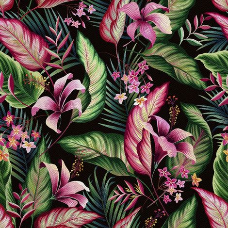 Escritorio de exterior Oxford - Motiv tropische Blumen 2 I DX297 (1/5)