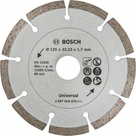Bosch Diamanttrennscheibe für Baumaterial, Ø 125 mm