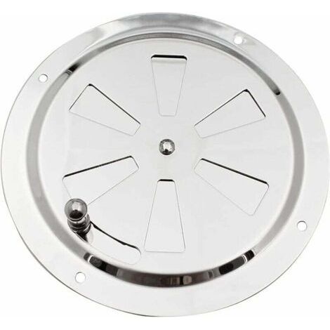 Stainless Steel Round Air Vent 125mm Adjustable Air Inlet and Outlet for Drum Dryer Vent - Silver (1/4)