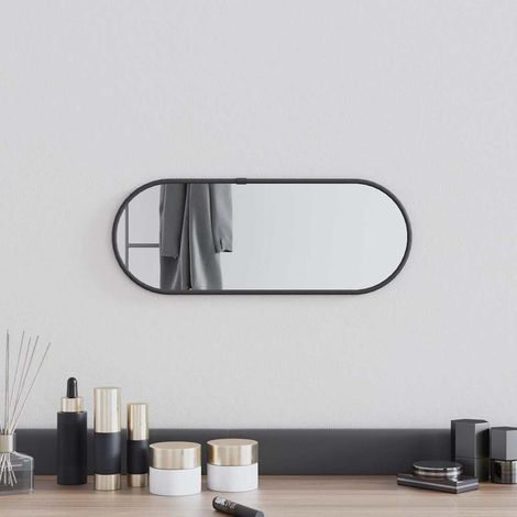 Miroir mural Noir 40x15 cm Ovale (1/5)