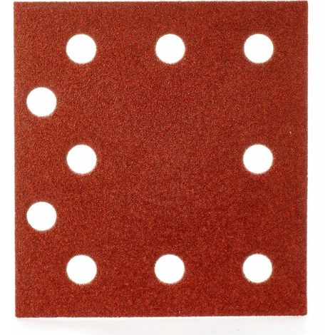 MILWAUKEE SCHLEIFPAPIER 115mm x 107mm 10 LÖCHER P120 /10Stk. (1/2)
