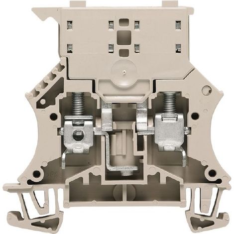 Terminale Fusibile, Vite, 2 Poli, 250V, 6.3A, 0.52, 10mm², Beige scuro