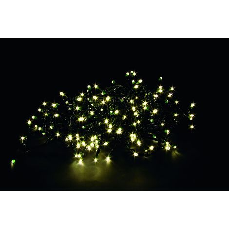 Luci 100Led Bianco Caldo a Batteria da Esterno 10 mt
