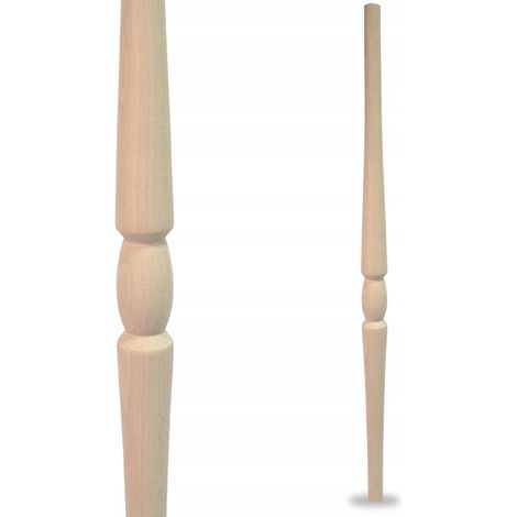 Balustre - 90 cm - Hêtre - Design élégant - Sécurisée et personnalisable