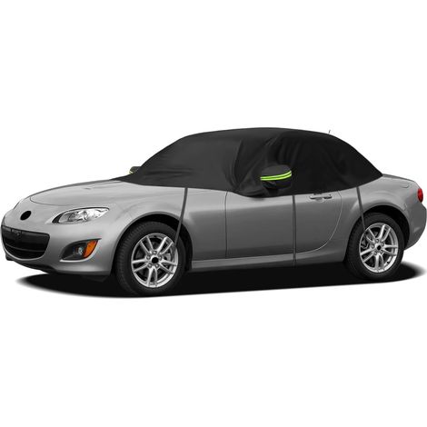 Housse de Voiture Imperméable Remplacement pour Mazda MX-5 Miata MK3 NC 2005-2015, Demi Housse de Voiture Résistante Aux UV, Anti-Poussière Demi Garage, pour Extérieur et Intérieur,Personnalisé pour M (1/5)