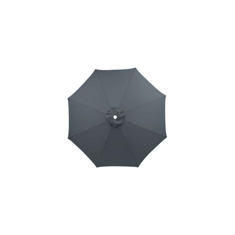 Funda de repuesto (gris) para sombrilla de 3 m, impermeable, resistente a los rayos UV, tejido de repuesto, lavable, transpirable.