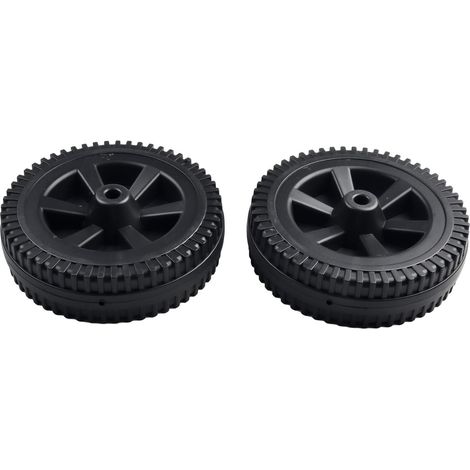 Lot de 2 roues de rechange pour barbecue de 17,8 cm en plastique robuste pour barbecue à gaz, pièces de rechange faciles à installer, résistantes à la chaleur et à l'usure (177 mm)