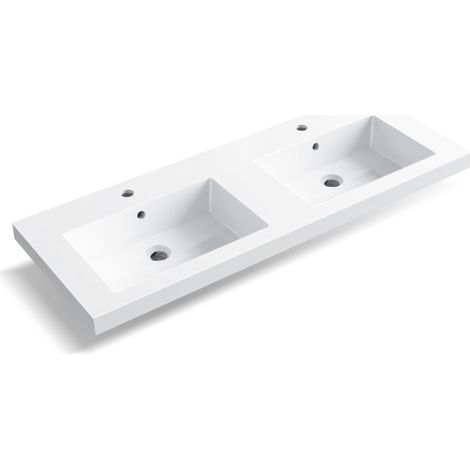 Balneo Vasque à poser 120x46cm, en fonte minérale, Blanc, MILA (1/5)