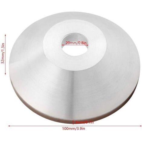 Disco abrasivo de diamante de 100 mm, disco abrasivo de diamante, disco abrasivo de resina para carburo y metal, grano 180, disco abrasivo de diamante (1/3)