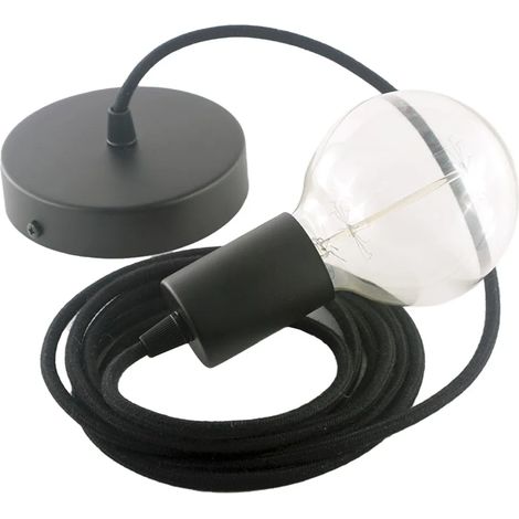Lampada a sospensione creative cables rc04 cavo tessile 2 metri (1/3)