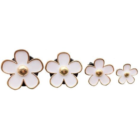 (Blanc,1,8/2,3/3 / 3,3 cm)de Marguerite,ACTOYS 8 Clips de Ventilation de FleurMarguerite Décoration,Accessoire Voiture Femme Interieur,émettraUn Parfum Agréable (1/5)