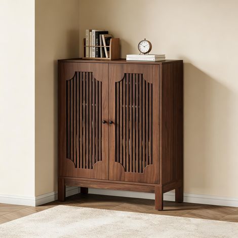 Armoire à chaussures classique, meuble de rangement pour chambre, salle de bain et buffet salle à manger (uniquement armoire à chaussures) (1/5)