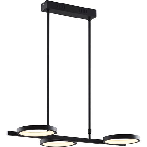 Modern Pendant Light Black Incl. LED 3-Step Dimmable 3-Light - VivÃ©