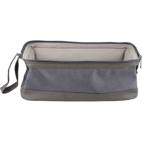 Sac de rangement pour sèche-cheveux voyage, pochette organisatrice grise pour accessoires de lisseur et fer à friser (1/5)