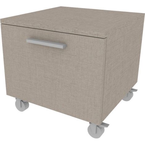 Cassettiera con ruote - Design moderno per cameretta e ufficio - Effetto tessuto