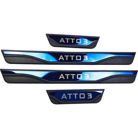 4x Plaques de seuil de porte et de pédale de voiture - Pièces de rechange pour style automobile (1/5)