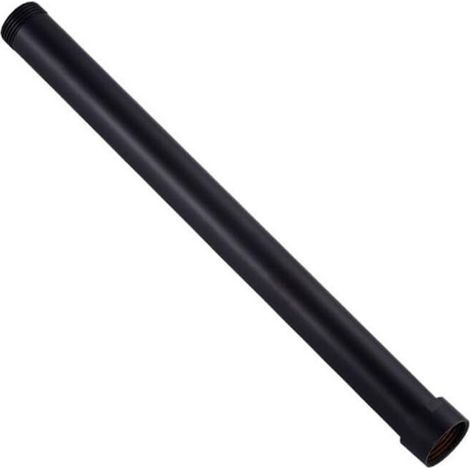 Runder Duschschlauch aus Edelstahl zur Verlängerung des Duschkopfs (schwarz), 30 cm (1/5)