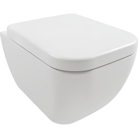 Hängetopf komplett glänzend - Hatria Bianca - Mit Toilettensitze - Accessorio: Senza copri wc